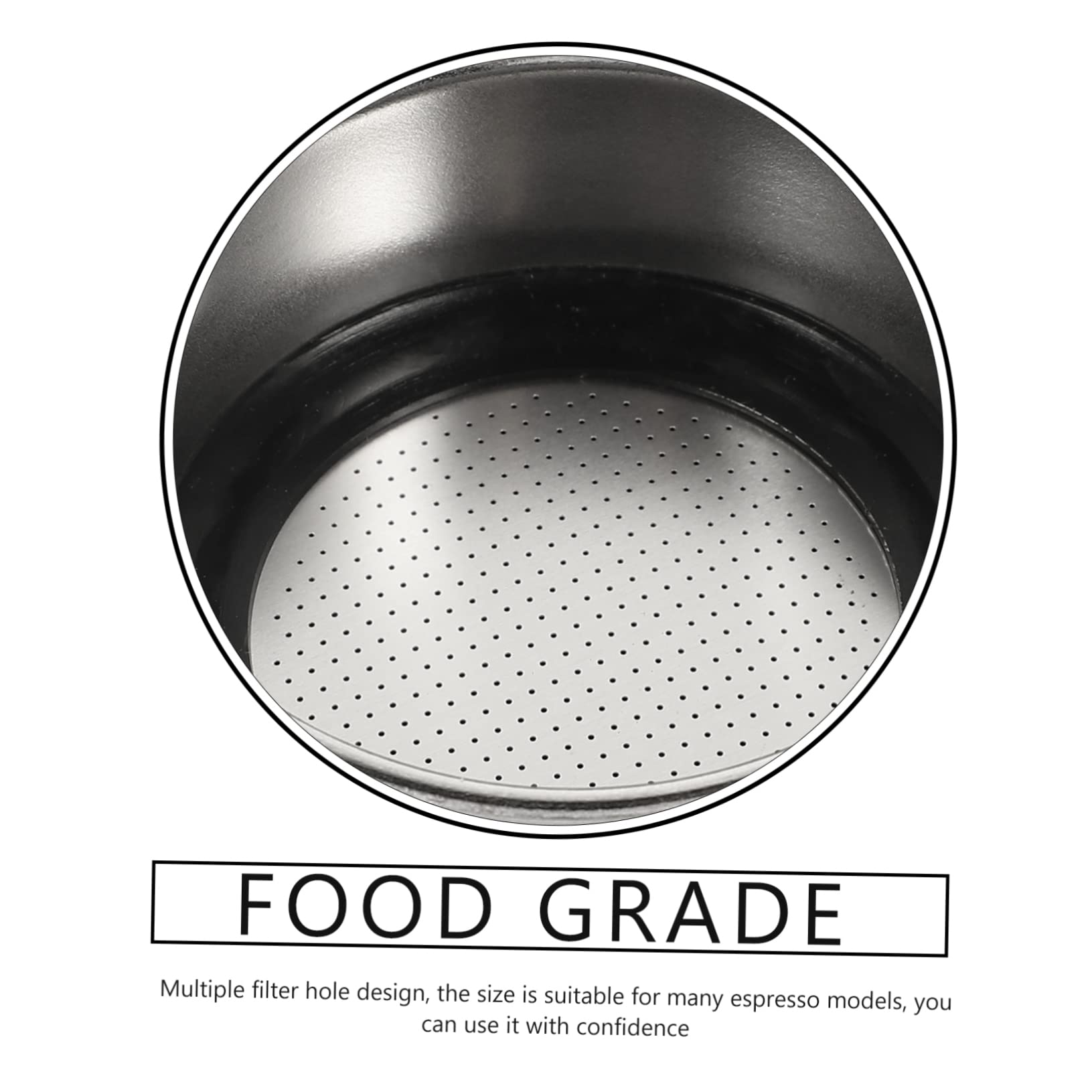 Uonlytech 4pcs Professional Coffee Machine Filter Basket for Espresso Brewing Removable Filtration Accessory for Fine Coffee Taste