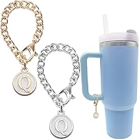 Vista 7 de Tovly 2PCS Stanley Cup Accessories Letter Charms Name ID Initial Letter Handle Personalized Charm For Stanley Tumbler
