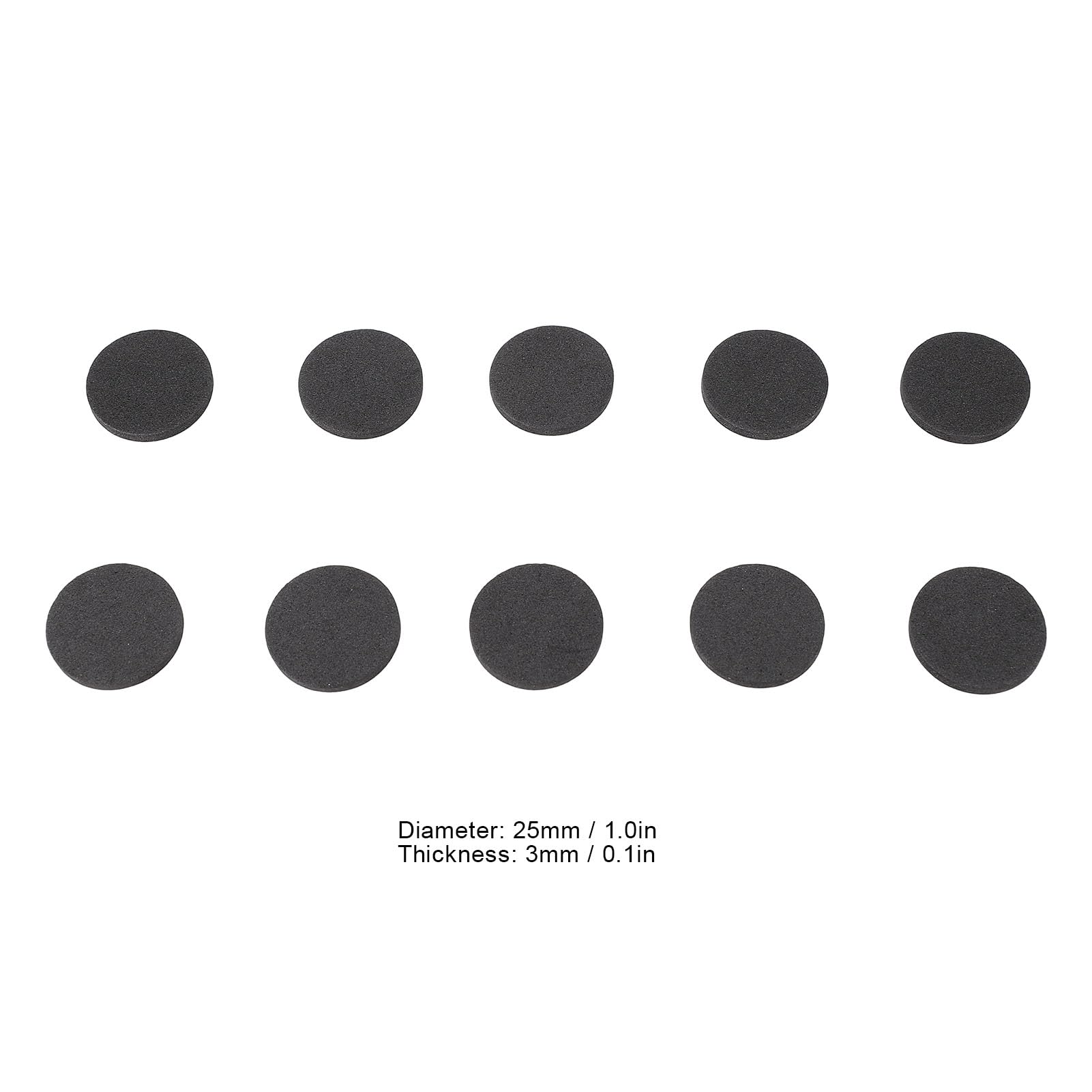 Fockety Pad di Isolamento per Altoparlanti, 50pcs Authesive Altoparlanti Anti Vibration Pads Eva Foam Pads Anti Slip Cushioning Pads per Altoparlanti CD Player