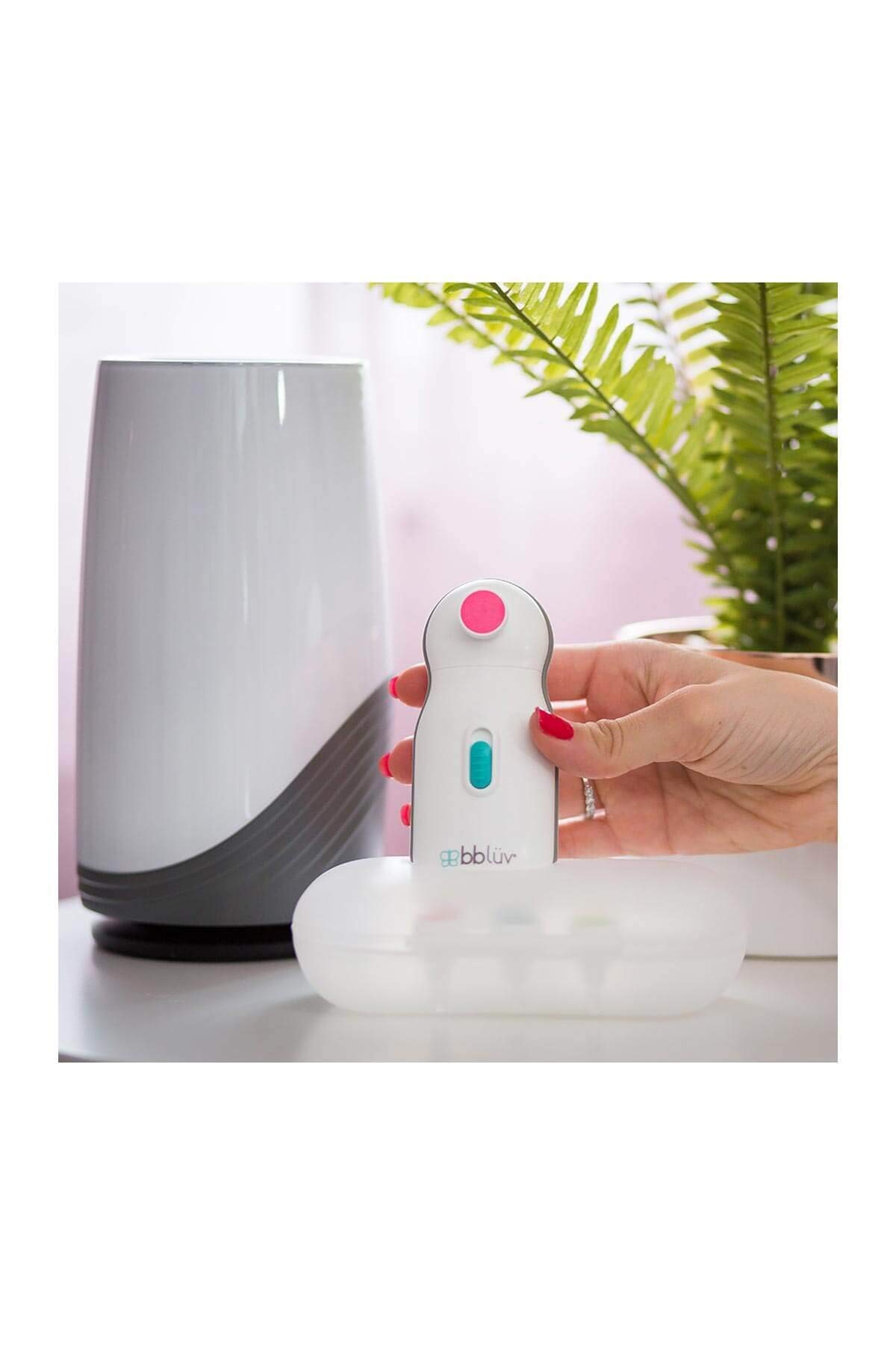 bblüv - Trimö - Coupe-ongles électrique pour nouveau-né et enfant (0 à 12 mois+) - 2 vitesses, coupe-ongles et ongles des pieds et des mains doux et silencieux - étui de transport inclus
