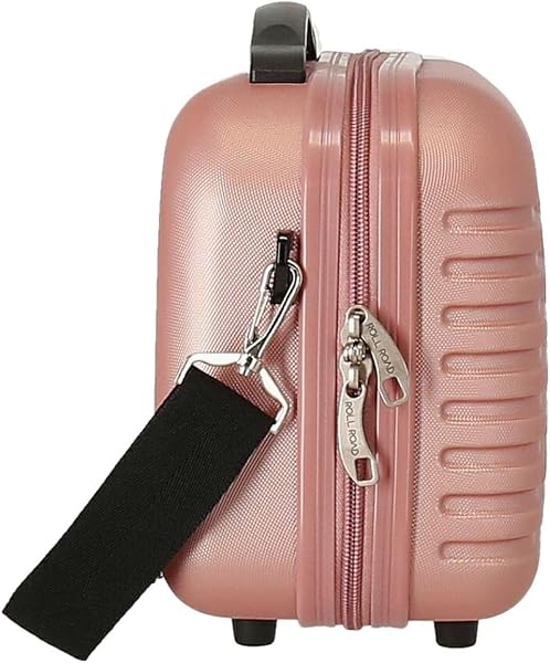 Roll Road India Trousse de Toilette Adaptable avec bandoulière Rose 29 x 21 x 15 cm Rigide ABS 9,14 l - 2