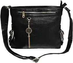 Bolsa feminina, transversal, tiracolo, (preta)