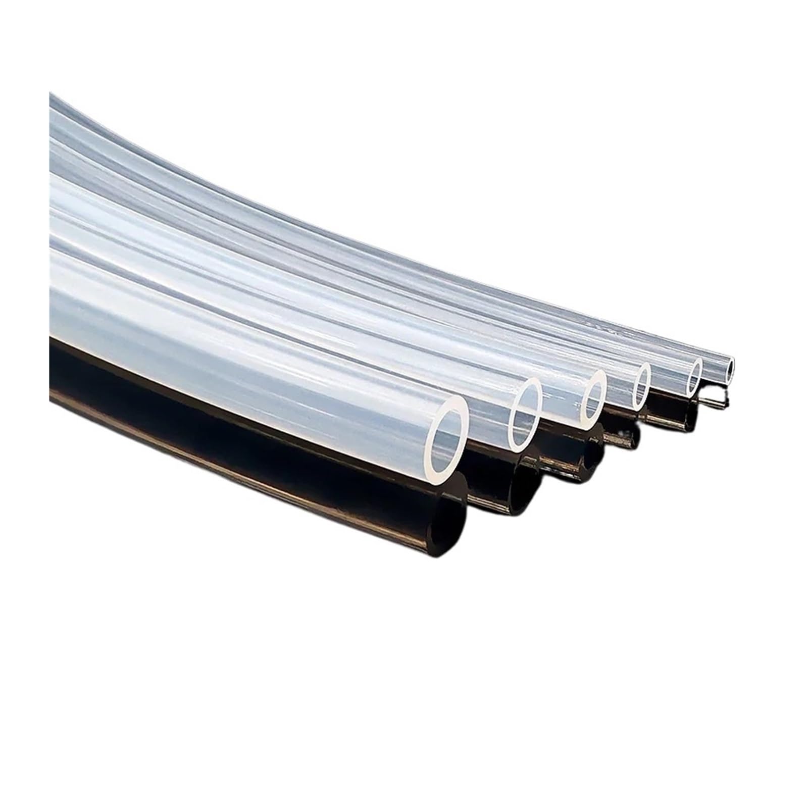 Manguera de tubo silicona Tubo de teflón ptfe 3KV/600V, identificación 0,8mm ~ 33,7mm for manguera transmisión pieza impresora 3D transparente(5M_ID12XOD16MM 2PCX50CM)