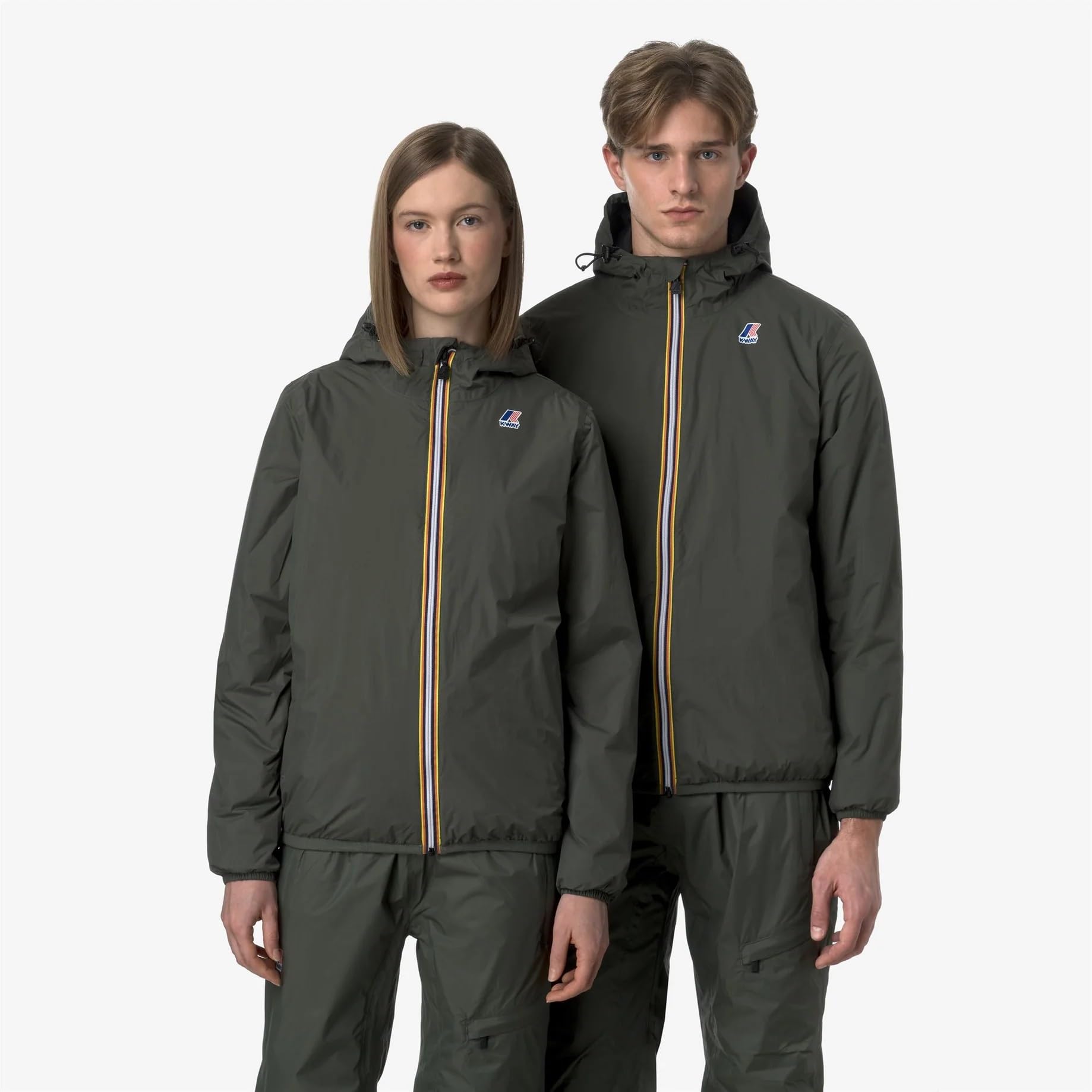 K-Way Giacca Le Vray 4.0 Claude Warm Green Blackish Taglia L