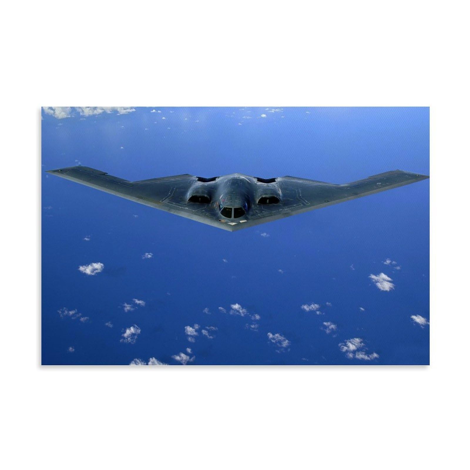 American Air Force B2 Strategic Bomber Aviation Art Poster Canvas Wall Art Prints for Wall Decor Room Decor Bedroom Decor Gifts 24x36inch(60x90cm) Unframe-style
