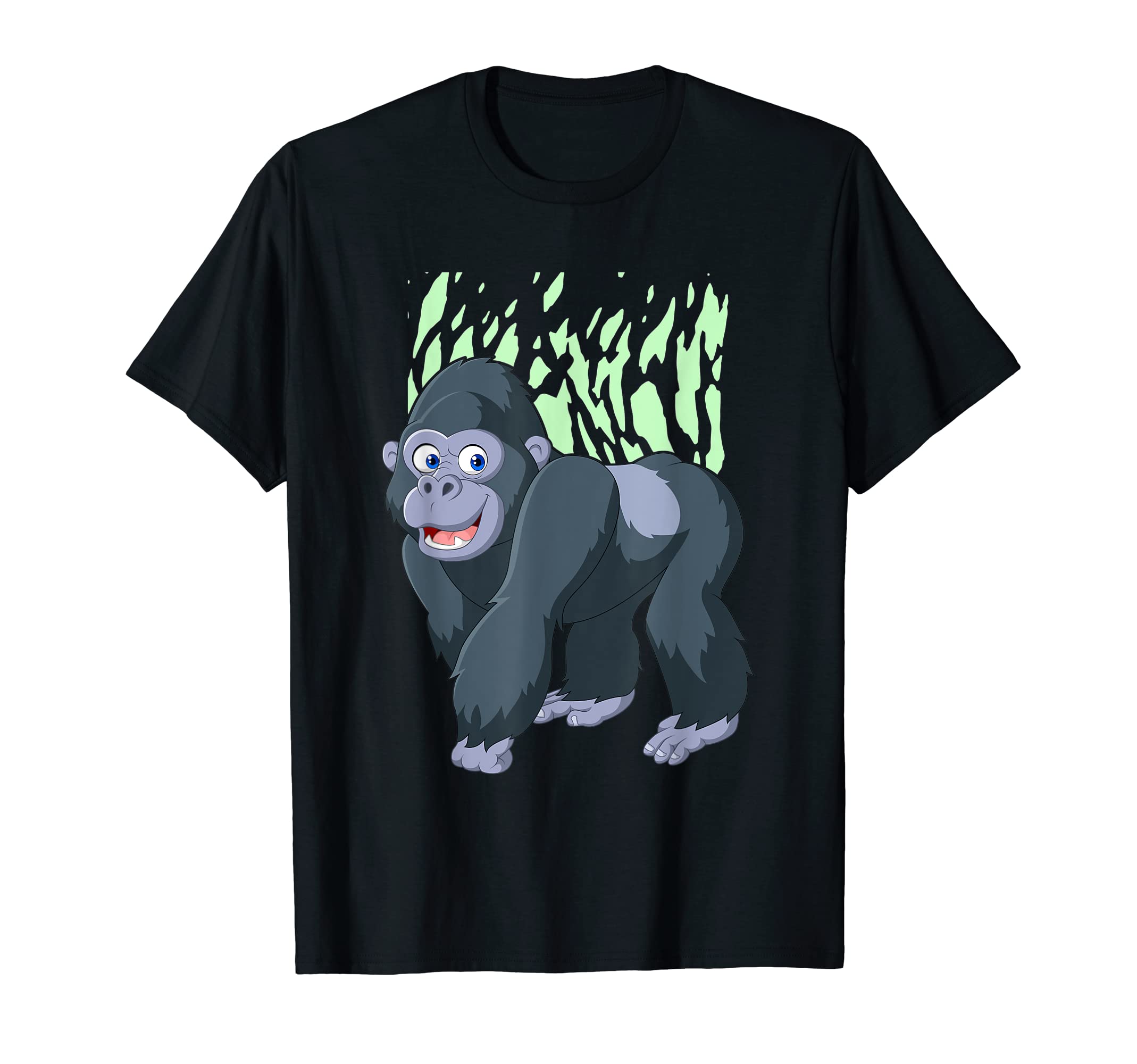 Jungle Gorilla I Gorilla Lover I Children GorillaKids Cartoon Gorilla I Monkey Kids Gorilla T-Shirt