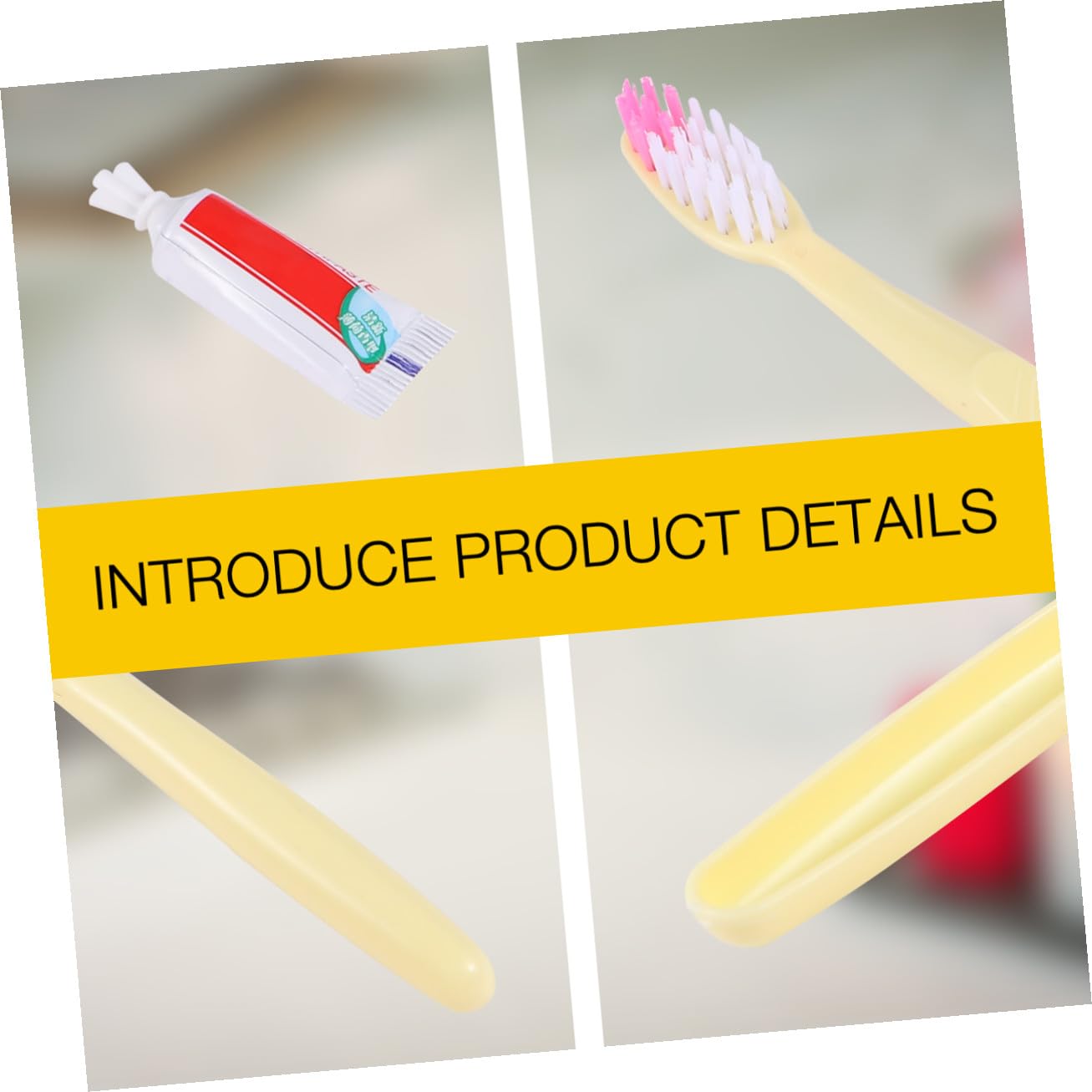 TEHAUX Set Spazzolini da Denti Monouso con Dentifricio 100 Pezzi, Spazzolino da Viaggio Manuale Confezionato Singolarmente, Igiene Orale per Hotel, Viaggio, Lavoro e Scuola Stili multipli