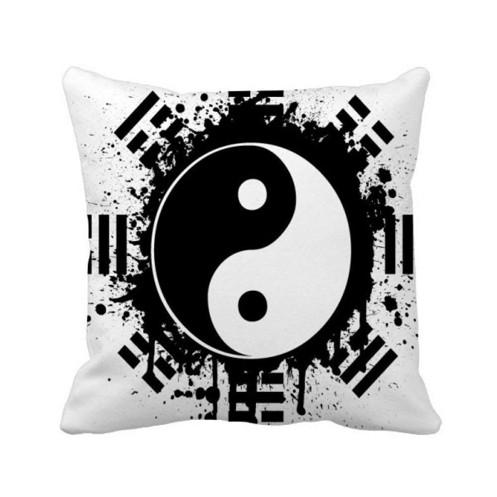 Couvre-lit Yin-Yang carré pour transformer votre salon en espace zen