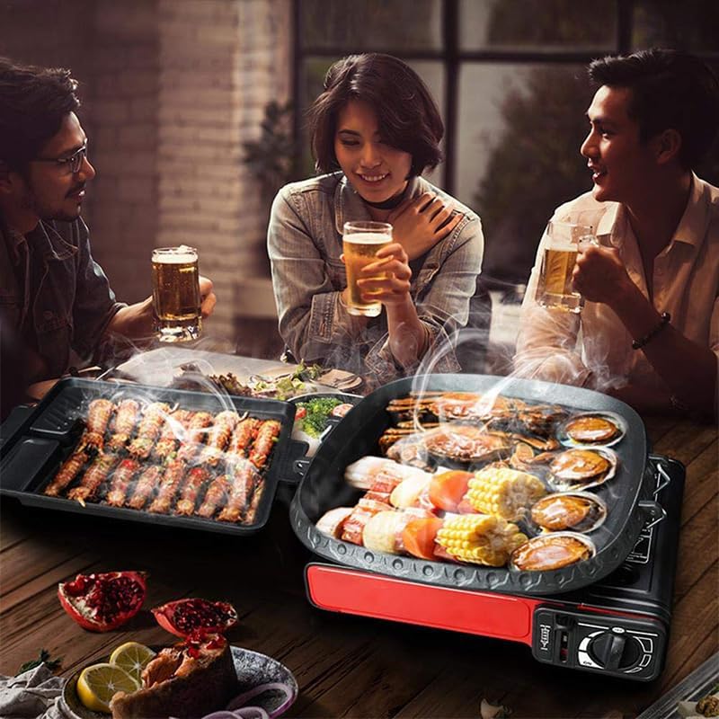 サムギョプサル焼肉用プレート鉄板 浴びんだ防止コーティング 丸型