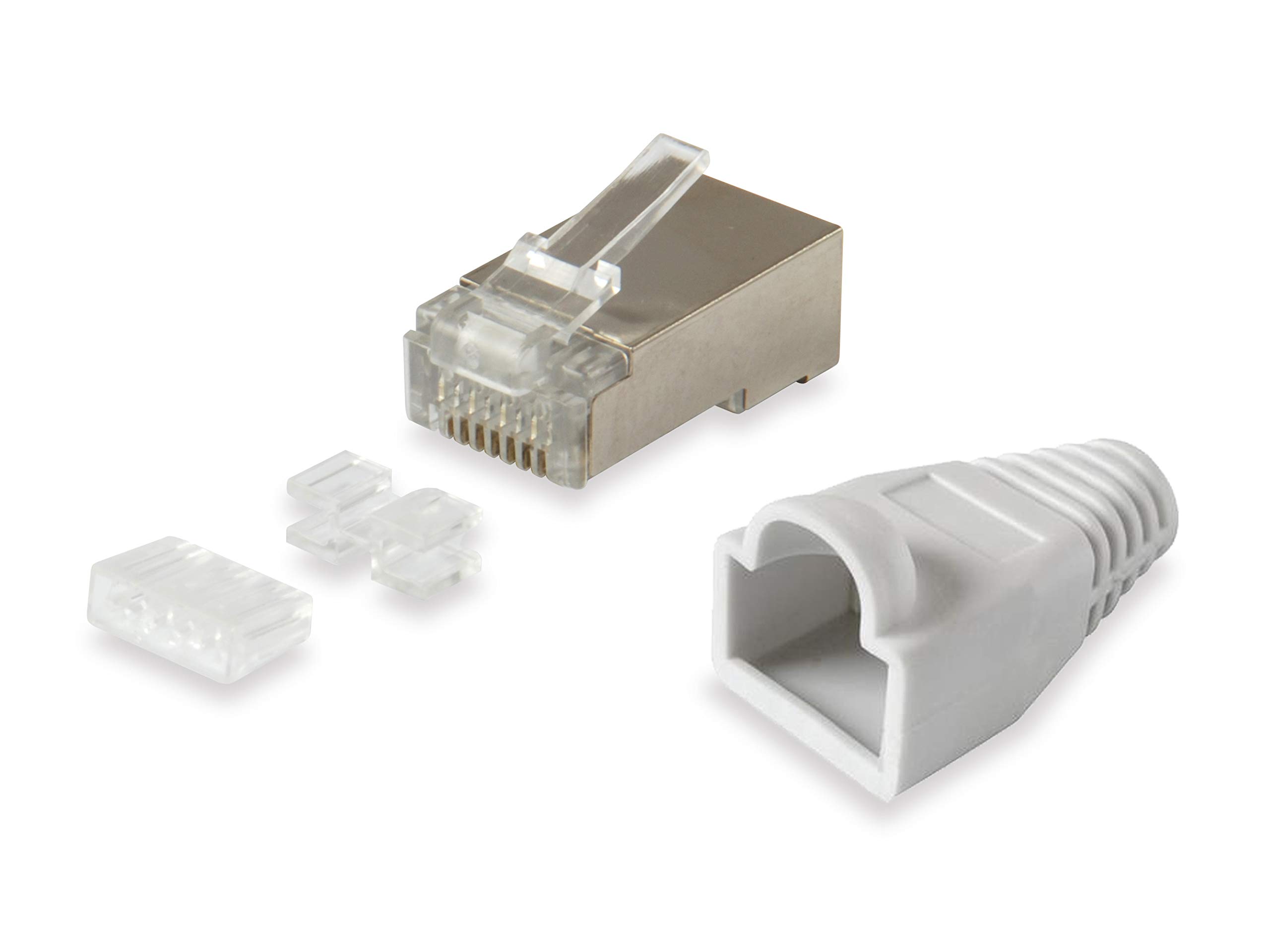 Equip Equipaggia il connettore RJ45 Cat6 100 unità con protezione contro la torsione U. einf