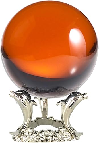 Miniatura 9 de Amlong Crystal Bola de cristal transparente de 4.331 in (4.2 pulgadas) con soporte de delfín y paquete de regalo para bola decorativa, fotografía de
