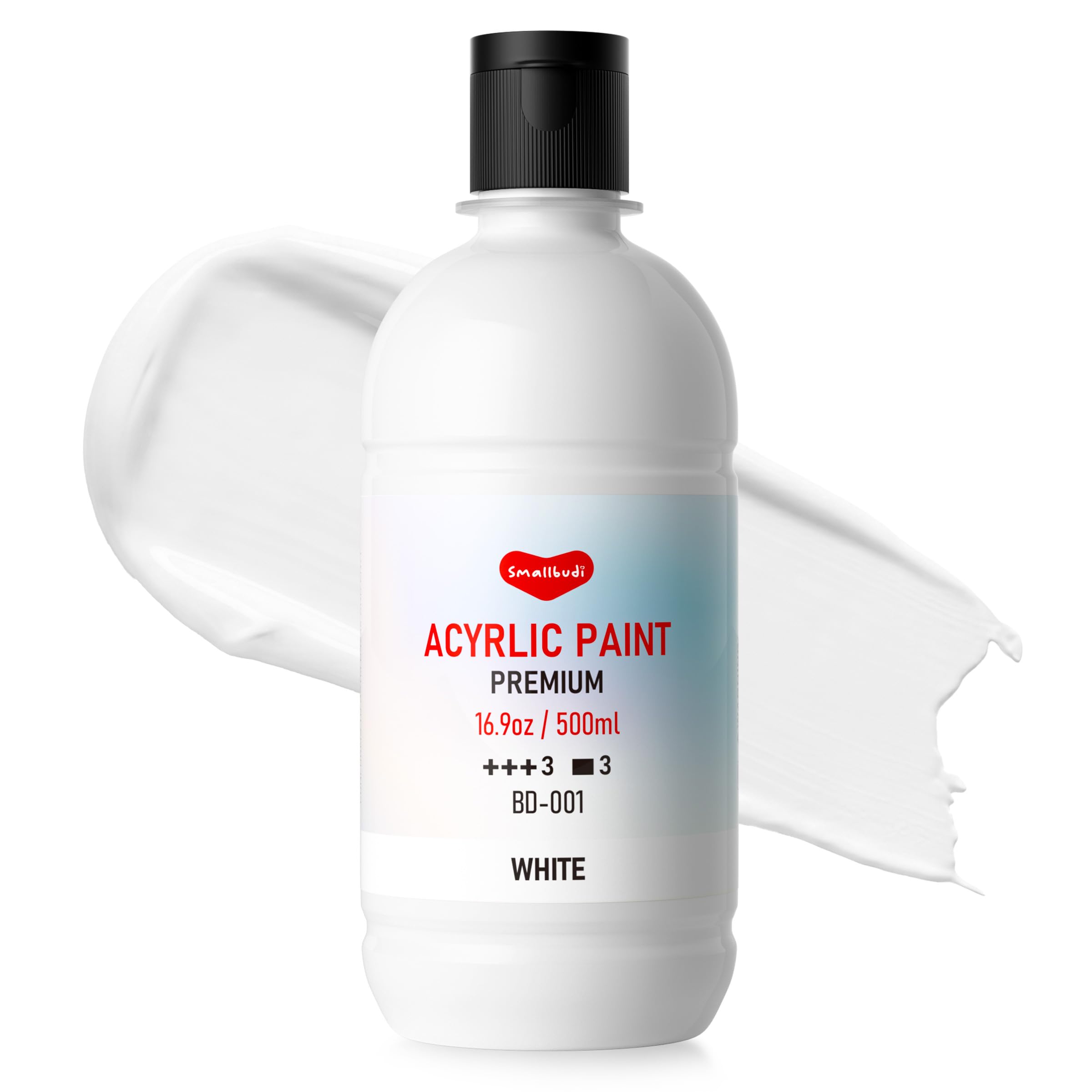 Smallbudi White Acrylic Paint (500 ml)