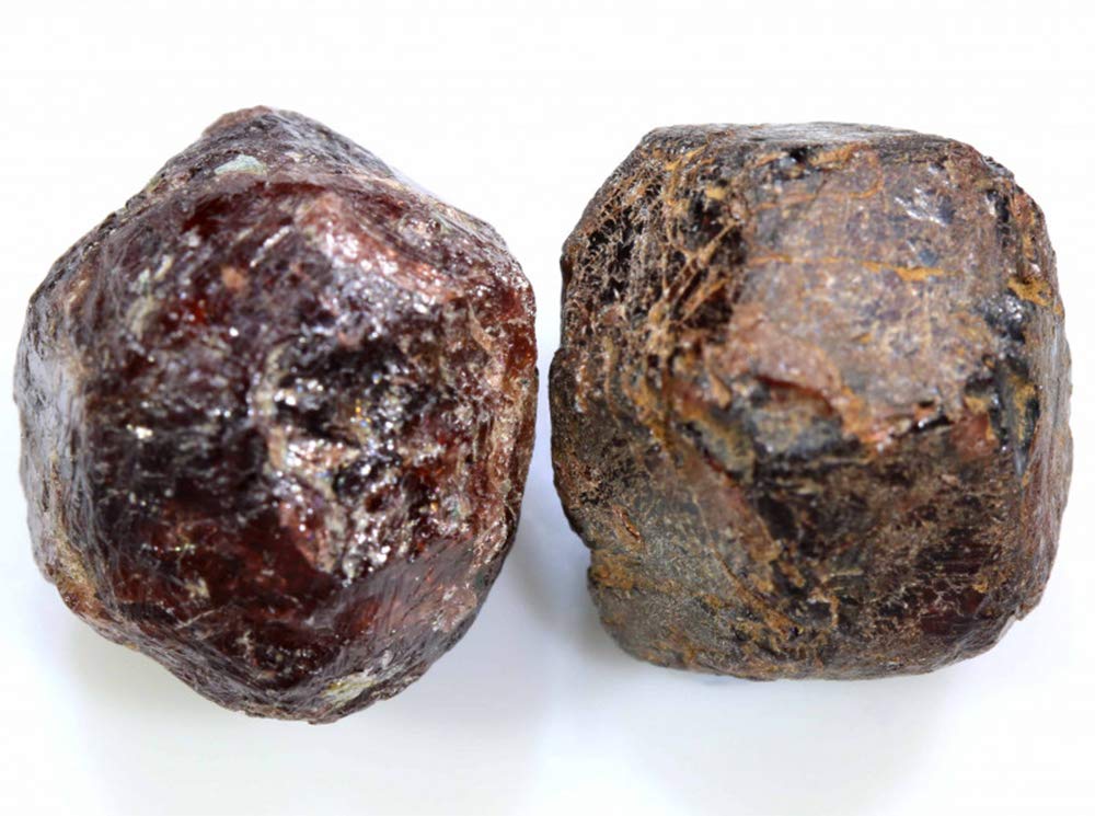 REBUY Natural Healing Chakra Balancing Garnet Crystal Rough Stone Set of 3 Piece