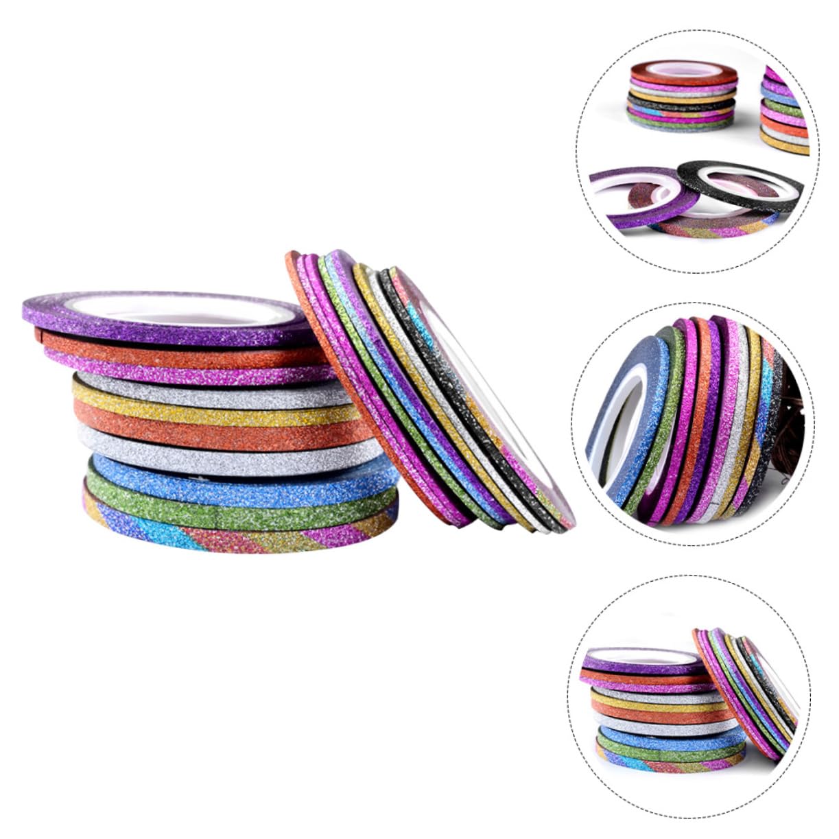 Healeved 150pezzi Adesivper Unghie Nail Art Autoadesivi Per Decorazioni Manicure Sicuri e Facili Usare