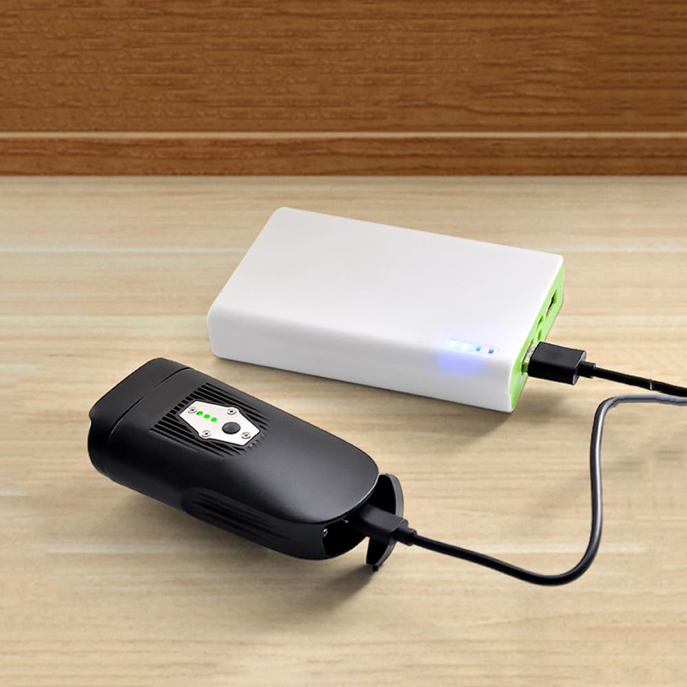 Faro Anteriore per Bicicletta con Ricarica USB, Faro ad Alta luminosità, Faro Anteriore Impermeabile 3T6, luci per Ciclismo