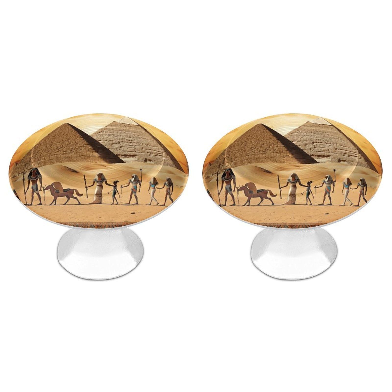 Vstadank Style Ancient Egypt Cabinet Knobs Round Wardrobe Pulls Simple Drawer Handles With Screw Aluminum Alloy Closet Door Pull Modern Cabinet Hardware For Dresser Drawers 2 Pack