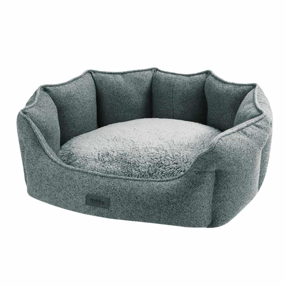 Nobby Komfort Bett oval ANDA grau 86 x 70 x 24 cm