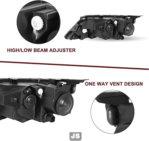 Miniatura 5 de JSBOYAT Reemplazo del conjunto de faros delanteros para Ford Fusion 2010 a 2012 (lado derecho del pasajero)