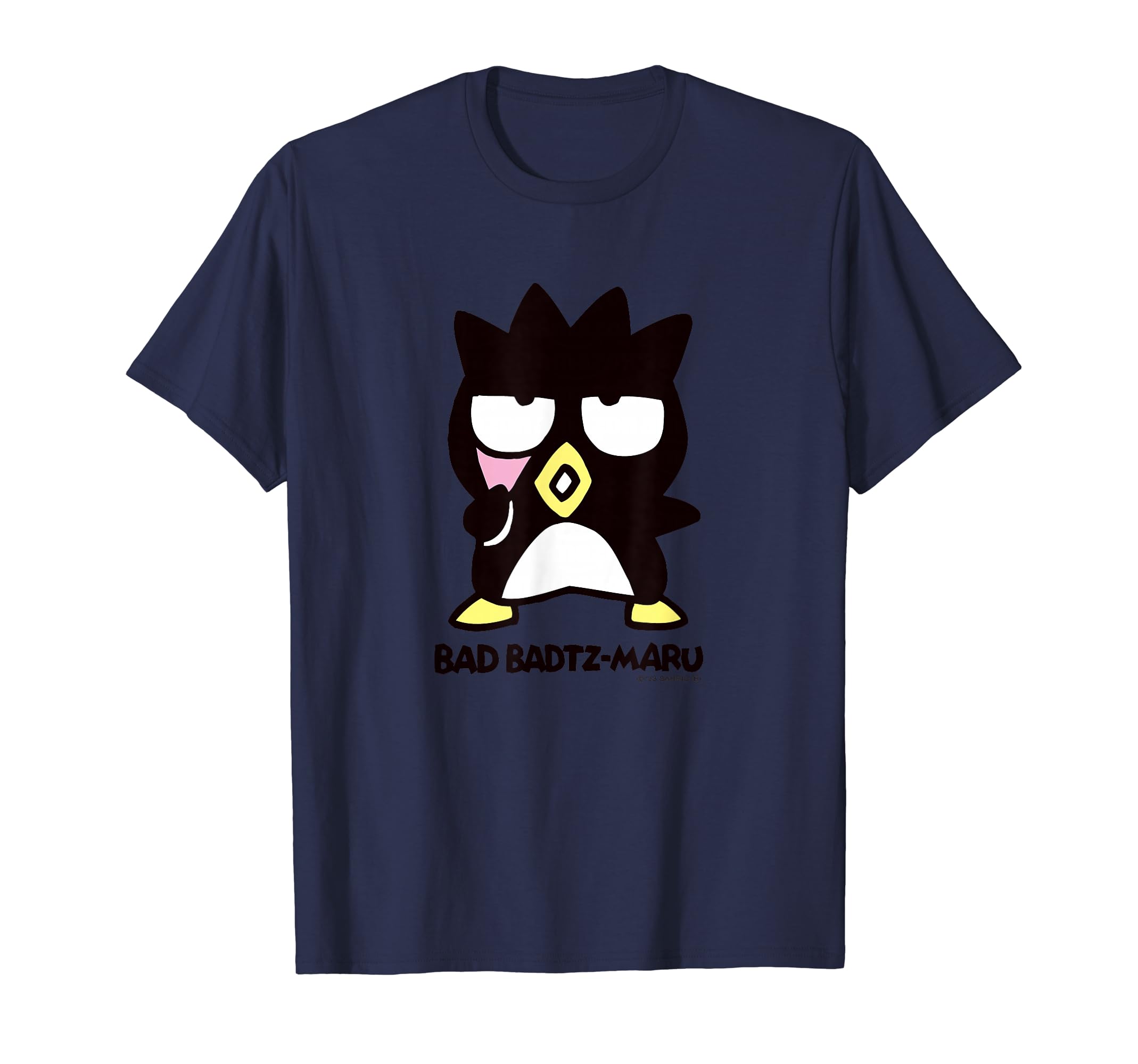 Amazon | バッドばつ丸 あっかんべー ダークカラー Tシャツ | Tシャツ 