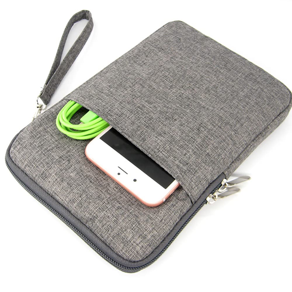 Water-Resistant Tablet Sleeve Case Protective Bag Portable Carring Pouch Compatible with GPD Pocket 3 (Gray)