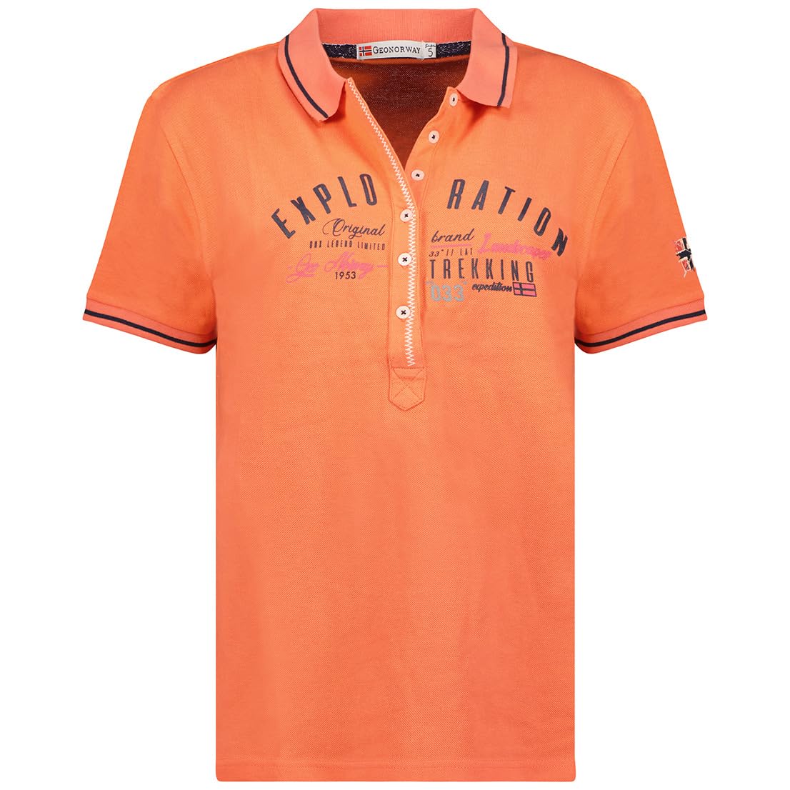 Geographical NorwayWomen's Kerria Lady Polo Shirt, Corail, S Coral
