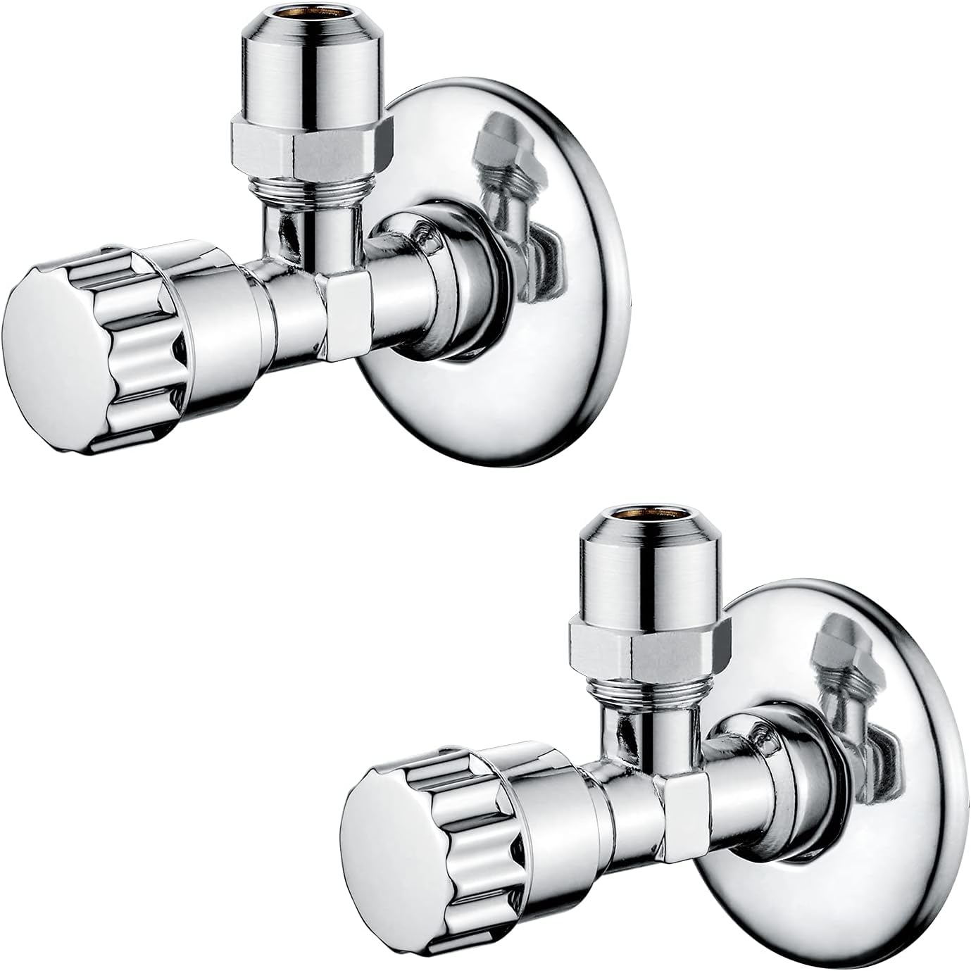 Ibergrif M22022-2 Eckventil 1/2 Zoll x 3/8 Zoll, 2er Set