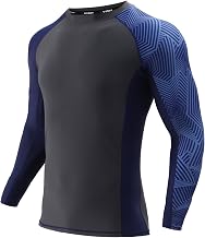 Men's Rash Guard Long Sleeve UPF 50+ Base Layer Skins Compression Shirt Performance Fit