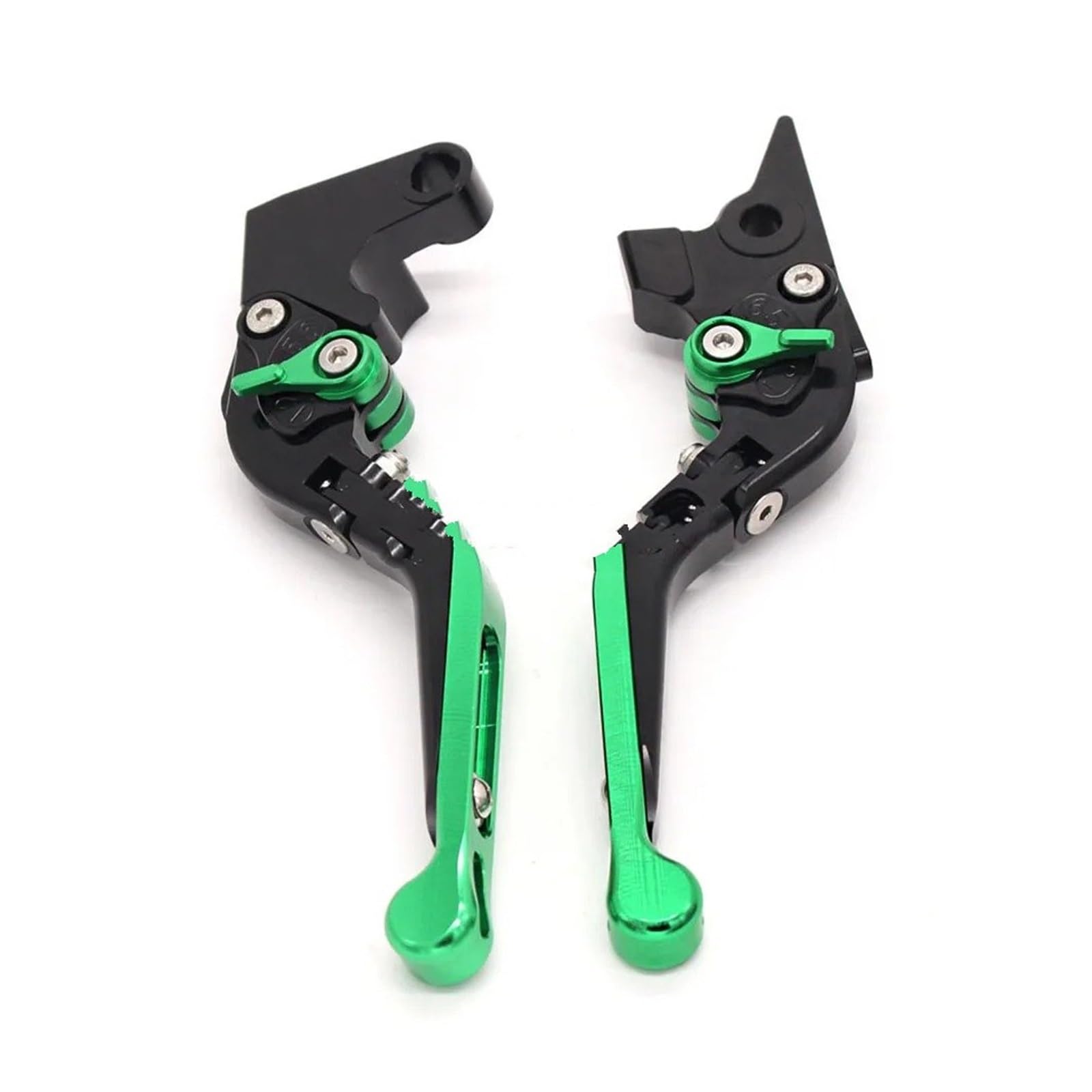 JWQEBNS Motorcycle Brake Clutch Levers for GSXR 600 750 1000 K1 K2 K3 K4 K5 K6 K7 K8 K9 Motorcycle Accessories CNC Adjustable Folding Brake Clutch Levers(Green1)