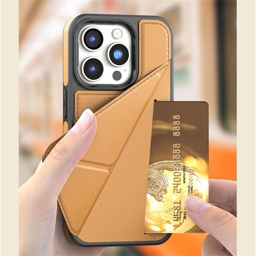 カードホルダースロット財布ケース iPhone 13Pro シリコン 青 iPhone