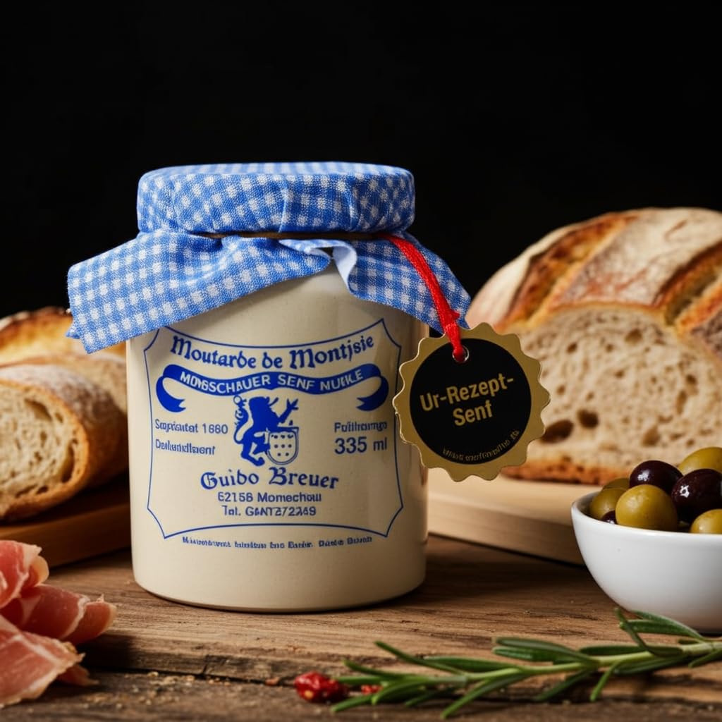 Ur Rezept - Historische Senfmühle Monschau - Moutarde de Montjoie - 335 ml im Steintopf