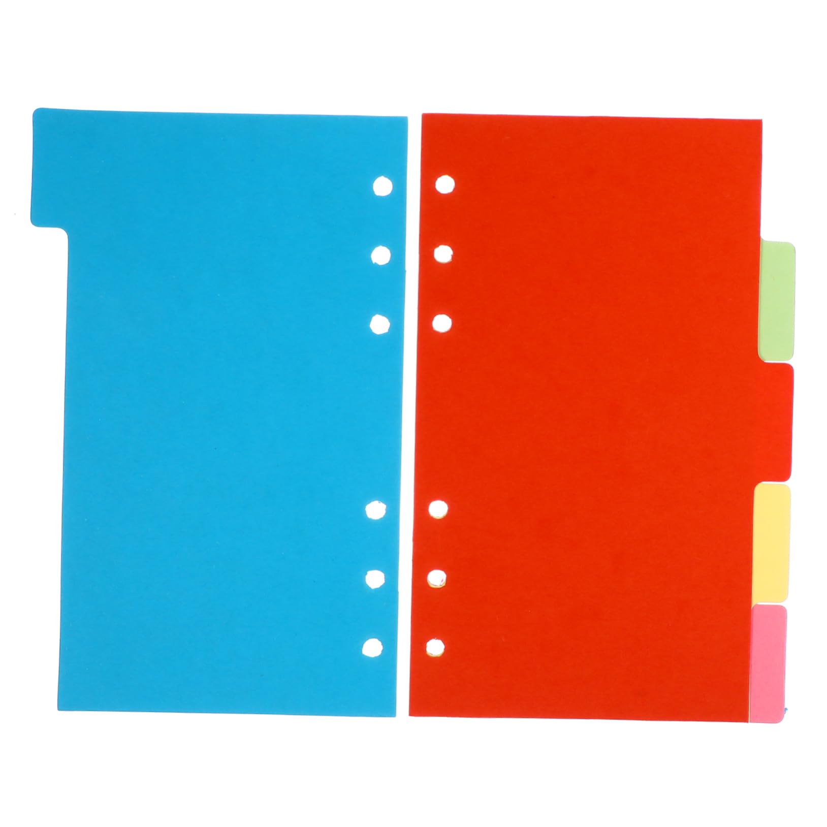 jojofuny 60 Sätze Trennblätter Set Farben für Ringbinder Notizbuch Zubehör Langlebig und Vielseitig Einsetzbar für Schule Büro und Reisen Zufällige Farbe