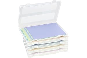 5-Pack Portable Photo Storage Bins: Keep Files Organized and Secure