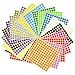 Mikihat 13mm Adesive Etichette Colorate, 2640 Pezzi Etichette Autoadesive Rotonde, 20 Fogli Adesivi Colorati Rotondi Etichette Adesive, 20 Colori Bollini Colorati Rotonde per Ufficio a Casa, Scuola