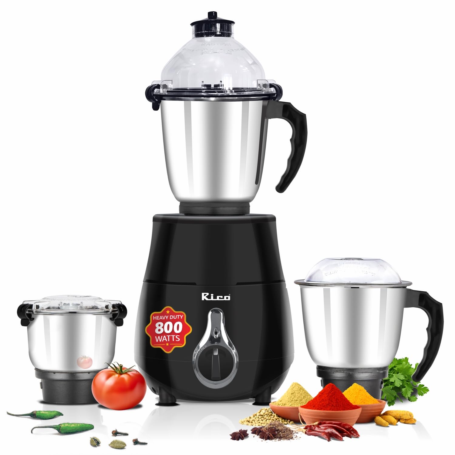 Rico 800watt Mixer Grinder With Japanese Technology And Whip Mode