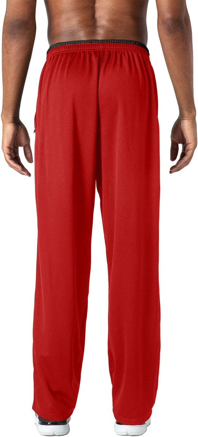 TOTNMC Men's Lightweight Workout Sweatpants Open Bottom Athletic Track Pants for Running,Training