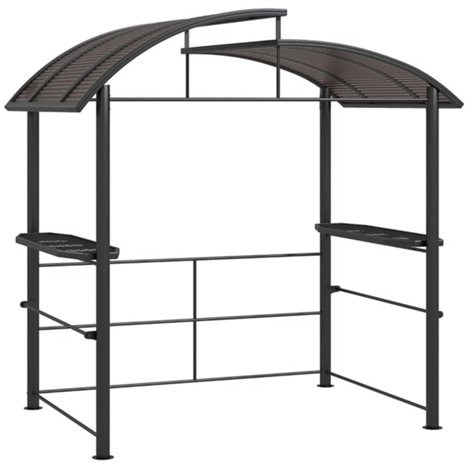 Barbecue Pavilion Awning with Storage Rack Sun Protection Shade Cool Barbecue shed Suitable for Garden Courtyard Terrace Lawn