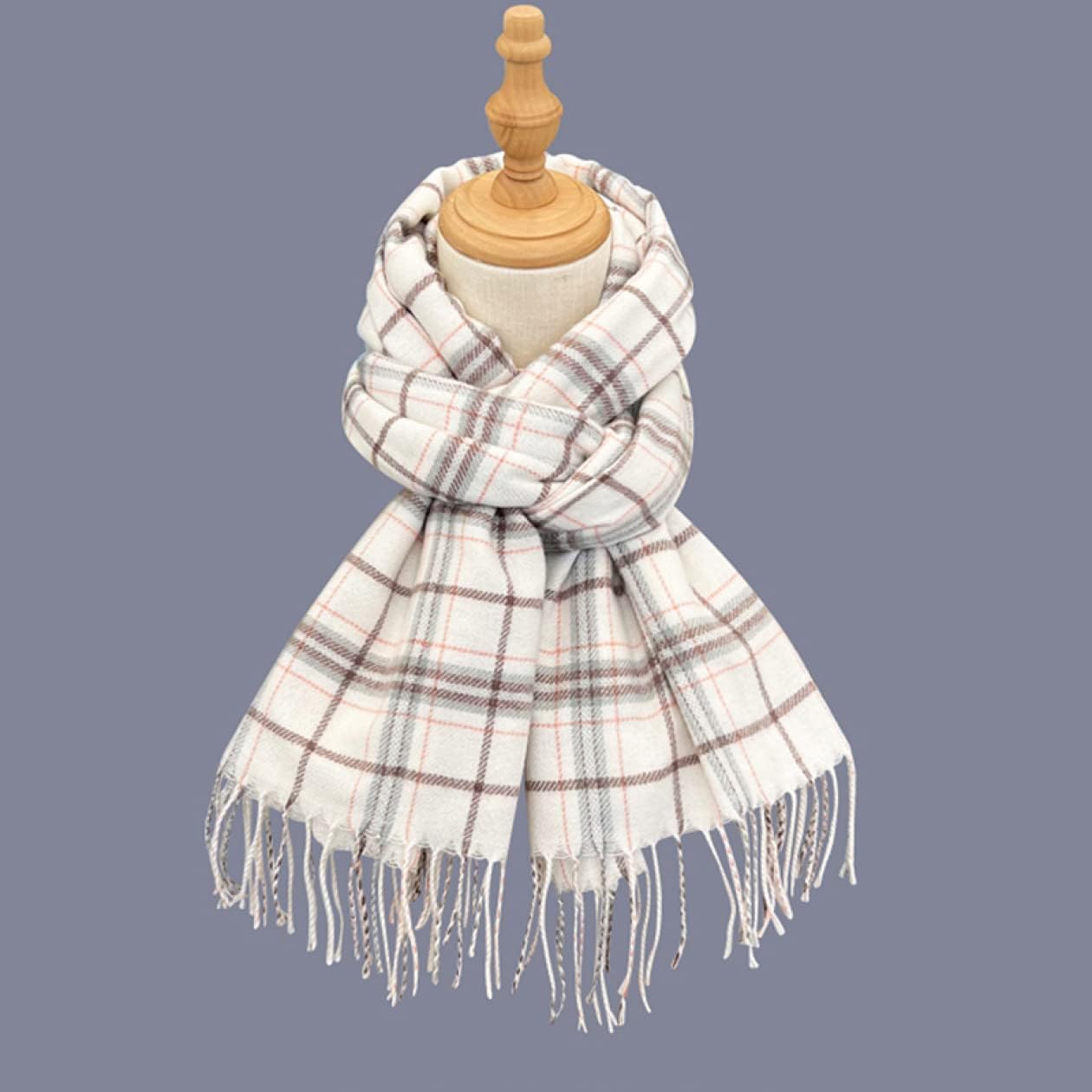 [JUI3N] マフラー レディース スカーフ チェック柄 大判 ストール 肩掛け 巻き物 防寒 ストール 大判 厚手 暖かい 柔ら