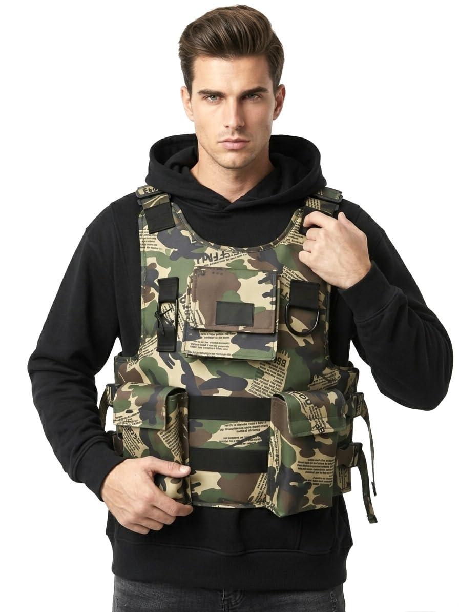 YoungCash Tactical Vest, Camouflage Pattern, Multi-Pocket Design, Adjustable Straps, Military Style - Review, Price and Buying Guide