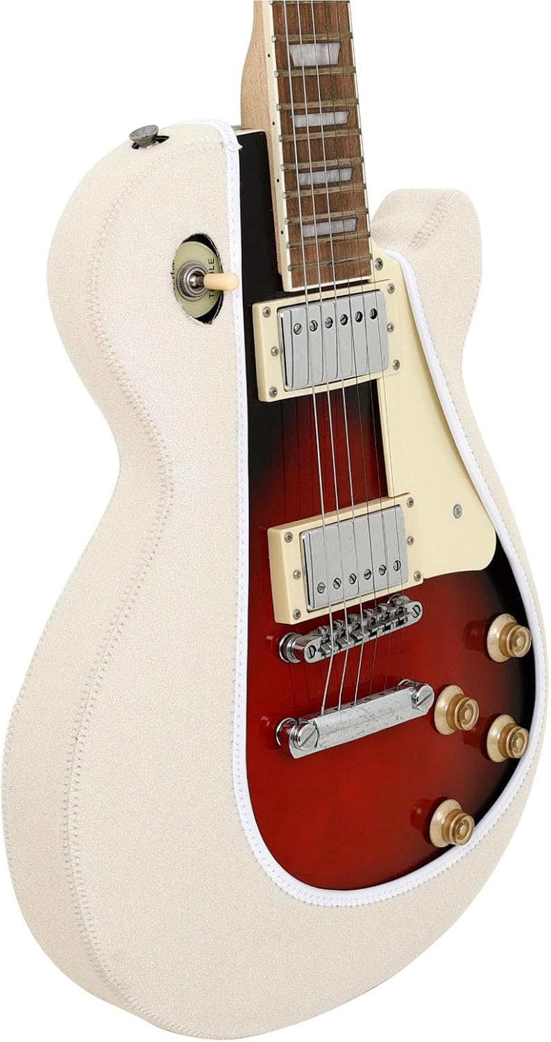 Electric Guitar Dust Cover GT-113 Pure Color Tailored Wearproof and Bump Prevention Protective Sleeve for Electric Guitars (Beige)