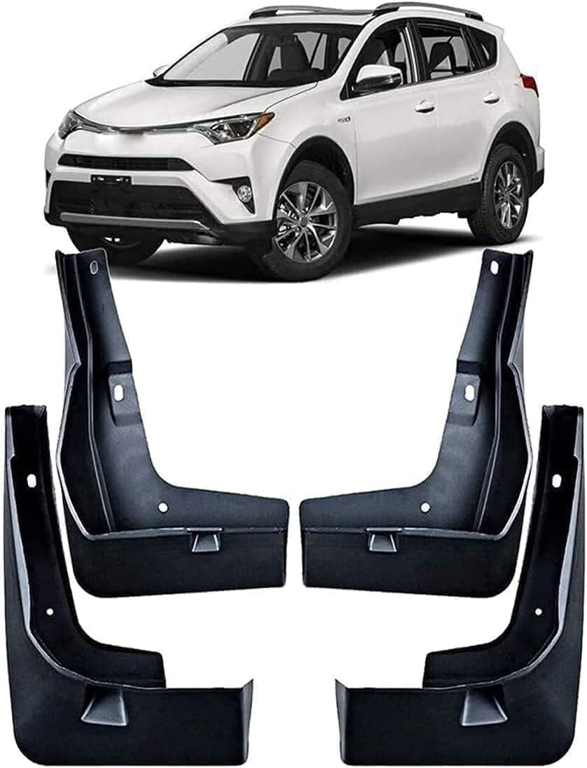 Acwyahso Car Mud Flaps for Toyota RAV4 2016-2018 Splash Guards Mudguards Front Rear 4pcs - Anti-Scour & Impact Resistant, Heavy Duty Stone Shield