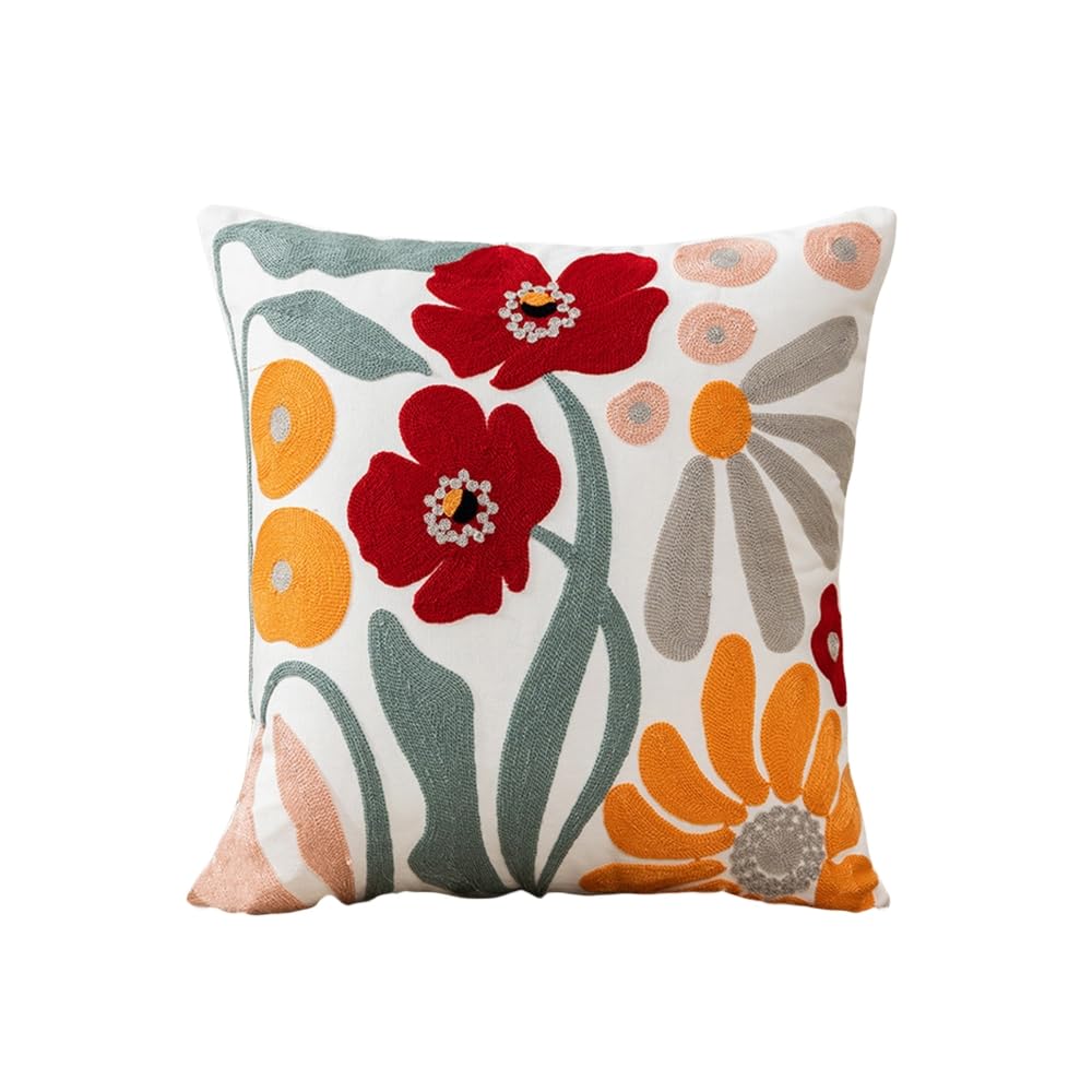 Amazon.co.jp: クッションカバー おしゃれ 刺繍 インテリア リビング