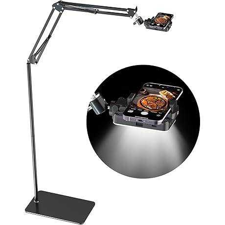 Overhead Video Tripod: Capture Culinary Creations with Illumination