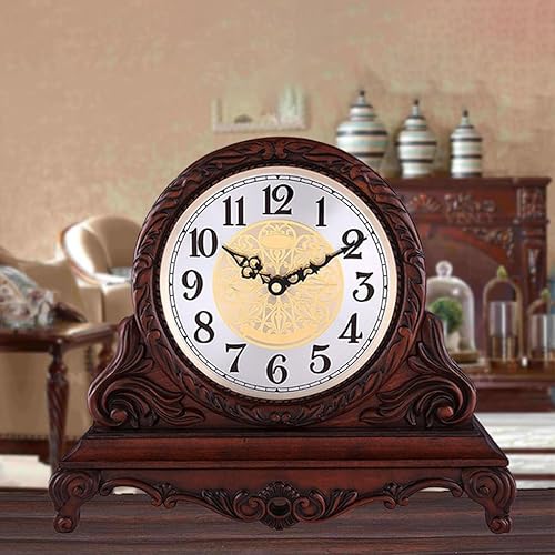 Miniatura 6 de Table Clock Modern Table Clock Home Living Room Table Clock Retro Clock Music Movement Alarm Clock Ornaments Desk Clock