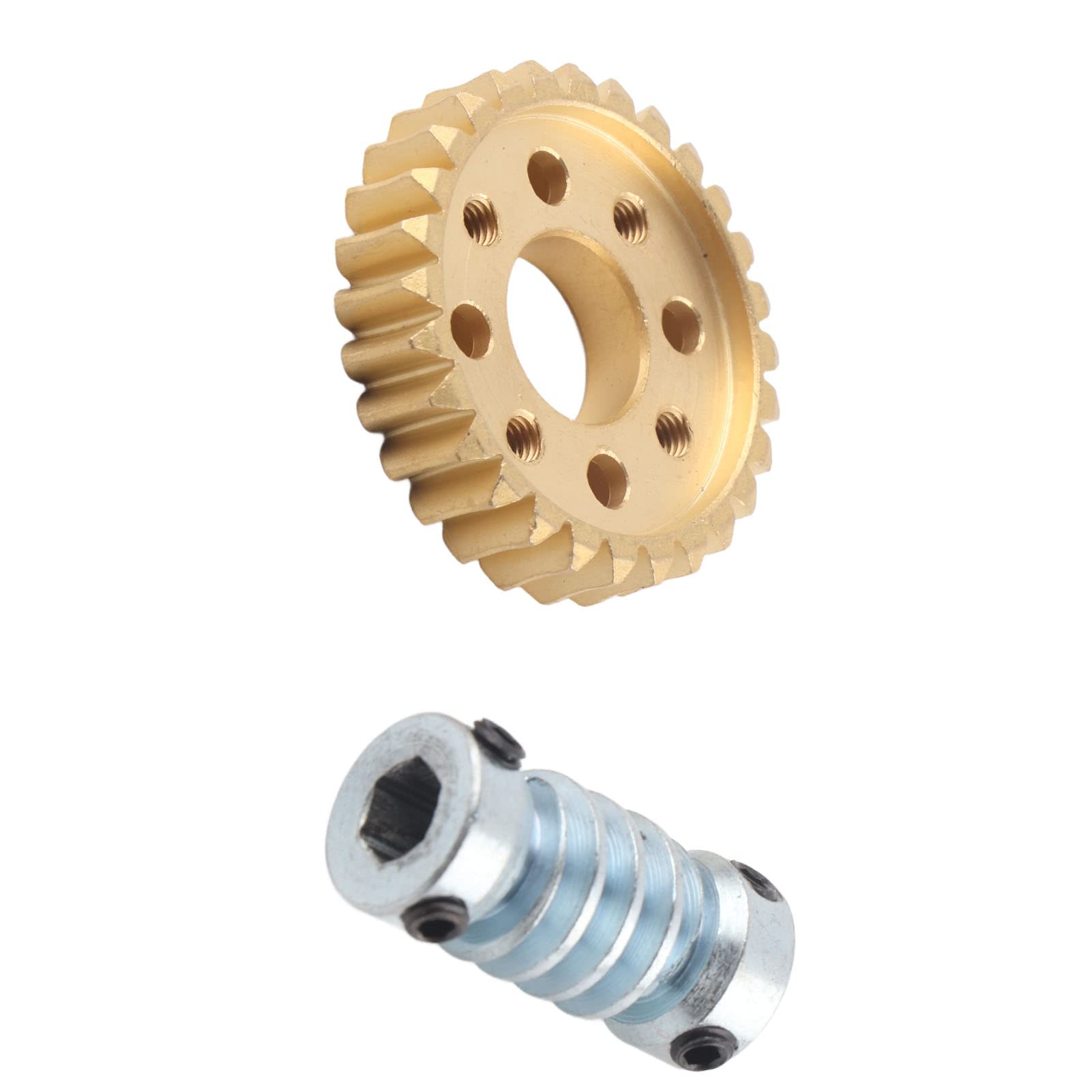 Reductor de velocidad de tornillo sin fin, juego de engranajes con relación 28:1, reductor de engranajes de tornillo sin fin con rueda de latón de 28 dientes y eje hexagonal de 6