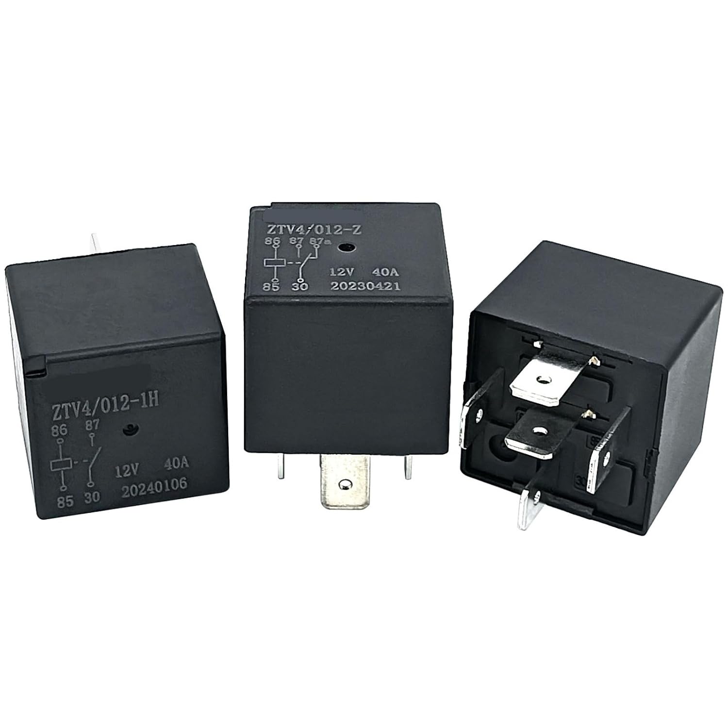 ZTV4-012-1H ZTV4-012-1Z ZTV4-024-1H ZTV4-024-1Z 12V 24V 40A Oil Pump Air Conditioning Fan High and Low Beam Car Relay 1Pcs (12V/5-pin)