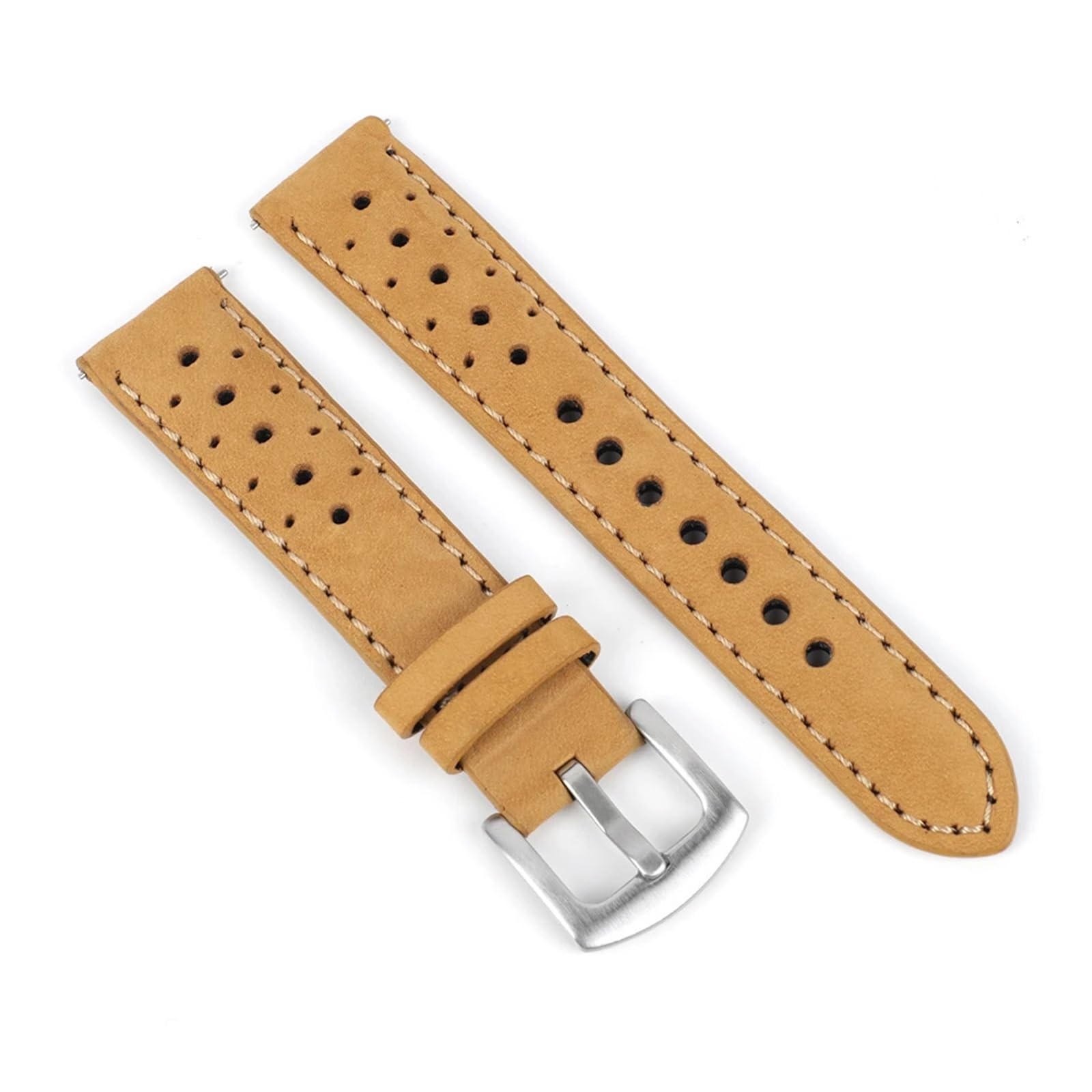 Uhrenarmband， Leder Uhrenarmband Retro Handgemachte Poröse Armband Uhr Zubehör