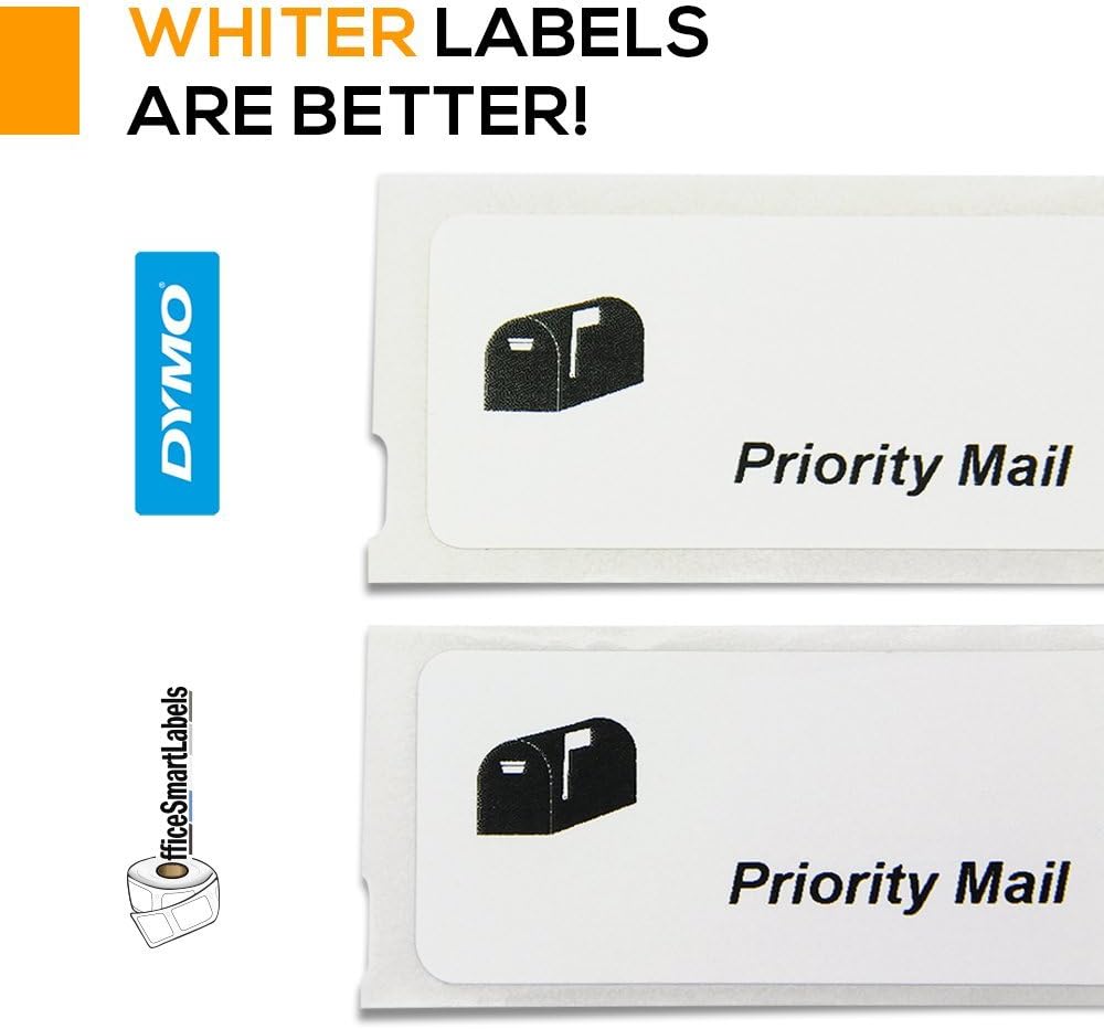 OfficeSmartLabels 1 x 2-1/8 inch Removable Multipurpose Labels, Compatible with 30336 (12 Rolls / 500 Labels Per Roll)