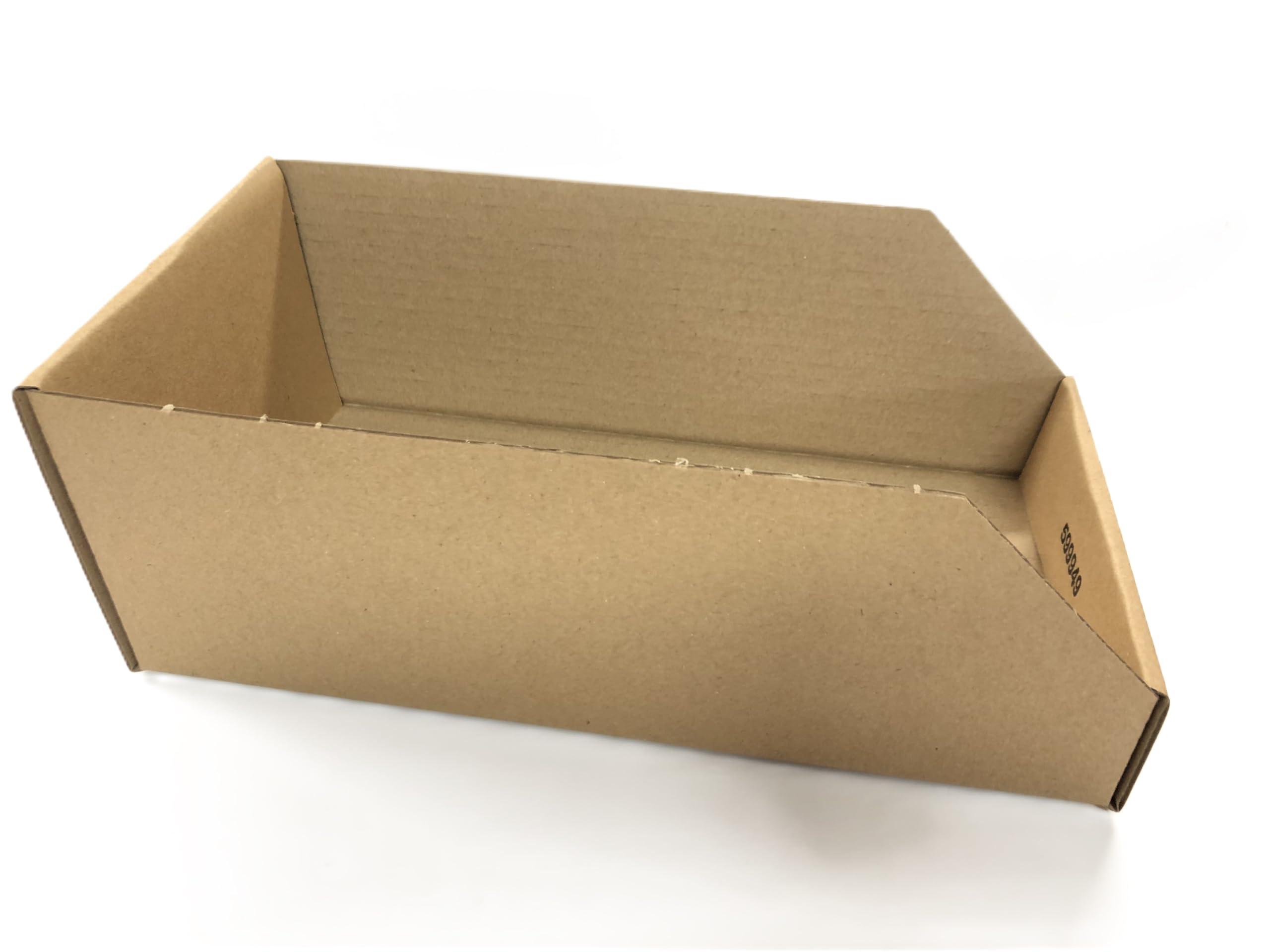 Pack de 50 bacs, bec de stockage en carton brun, 300x150x110 mm