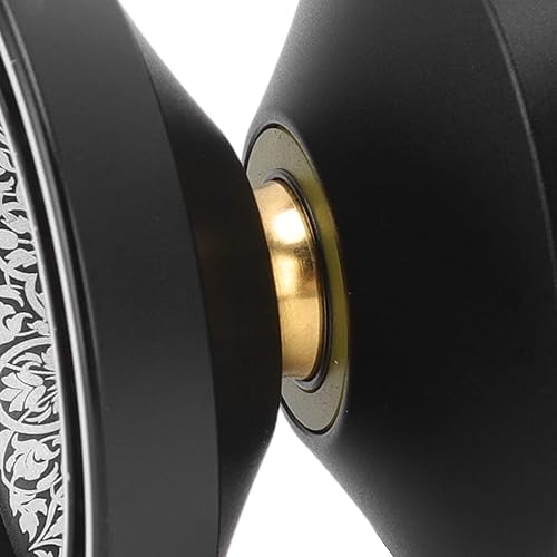 Miniatura 4 de Yoyo, Responsive Yoyo - Juguete de Yoyo para principiantes, negro, de moda, con cuerdas de rodamiento de repuesto