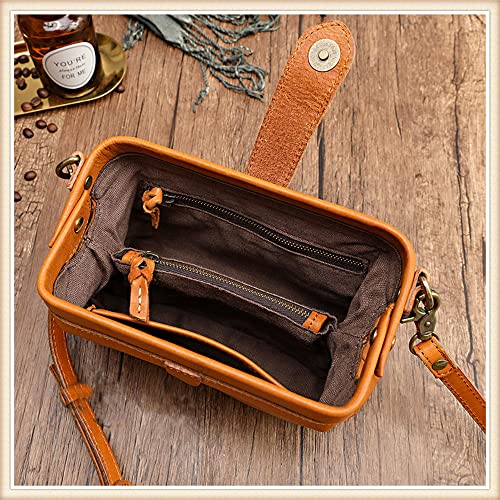 Retro Handmade Bag, Retro Handmade Doctor Bag Crossbody, Vintage Style Doctor Bag, Unique Opening Small Women Crossboy Bag.3